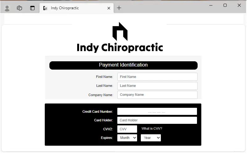 public payment screen